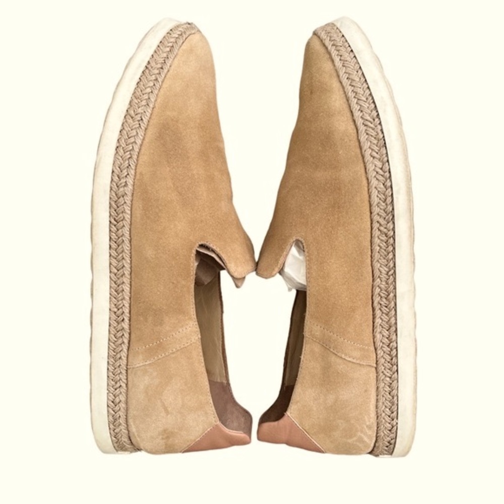 Vince Women’s Neutral Camel Suede Slip-on Espadrille Sneakers size 9.5 - Picture 6 of 10